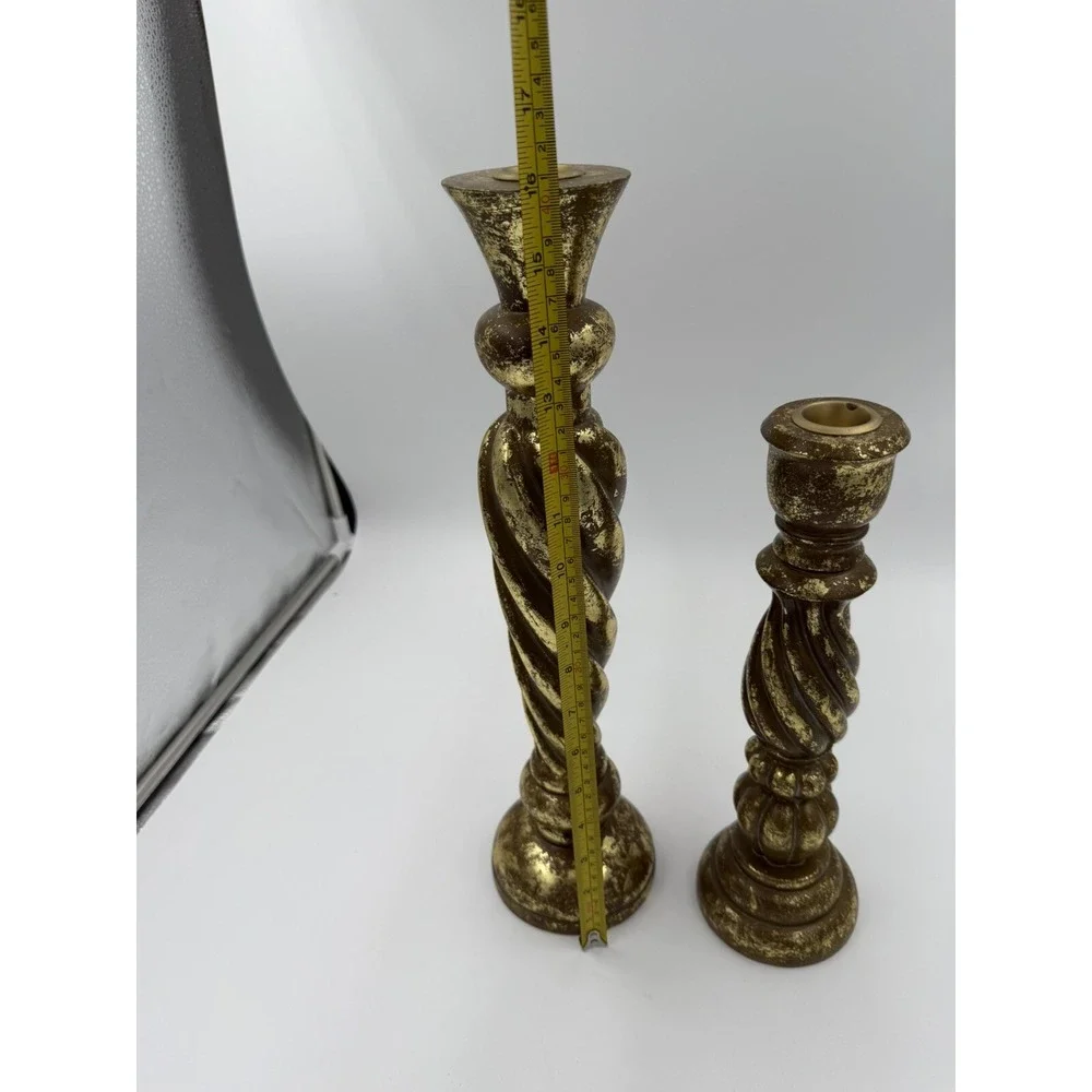 Vintage Mikasa Brass Colored Candle Sticks 2pc 16
